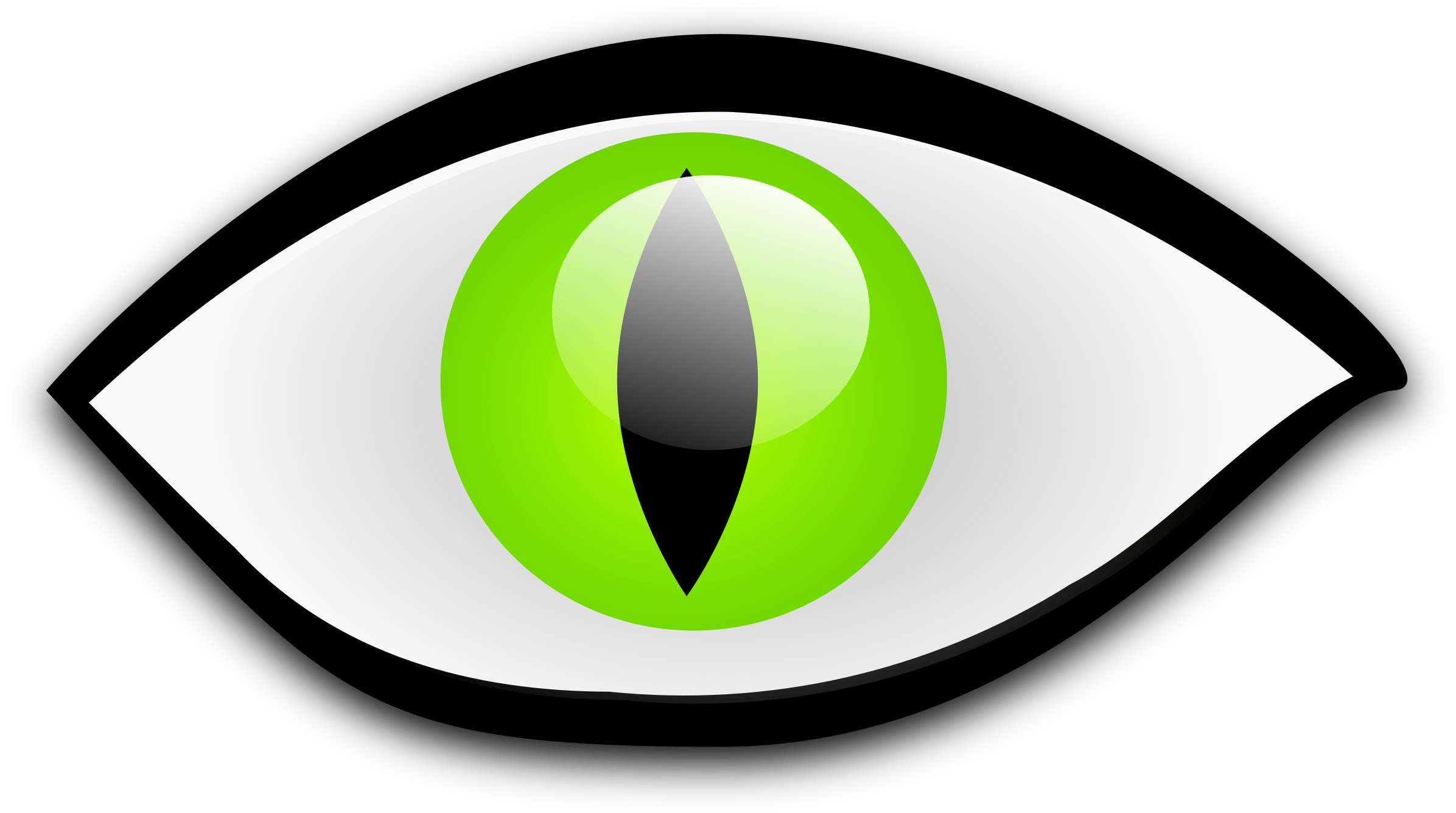 Cat's Eye Drawing Eye Color - Cat Eye Clipart - Png Download (1349x750), Png Download