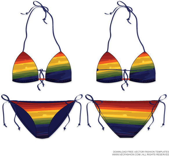 Clip Art Women Beachwear Swim Suit - Brassiere - Png Download (600x600), Png Download