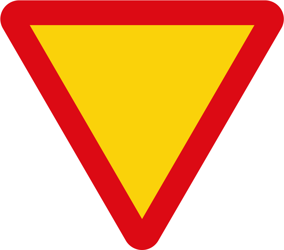 Vienna Convention Road Sign B1-v2 - Traffic Sign Clipart (1157x1024), Png Download