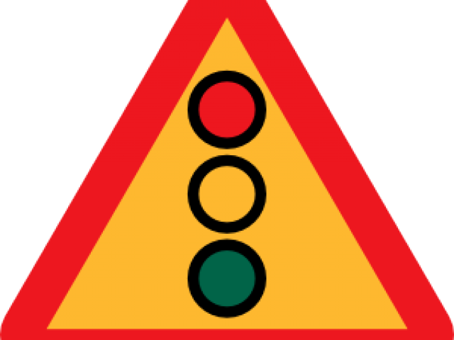 Road Clipart Robot - Traffic Lights Sign - Png Download (640x480), Png Download