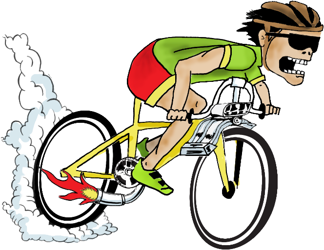 Clipart Bike Bike Parade - Road Bicycle - Png Download (800x632), Png Download