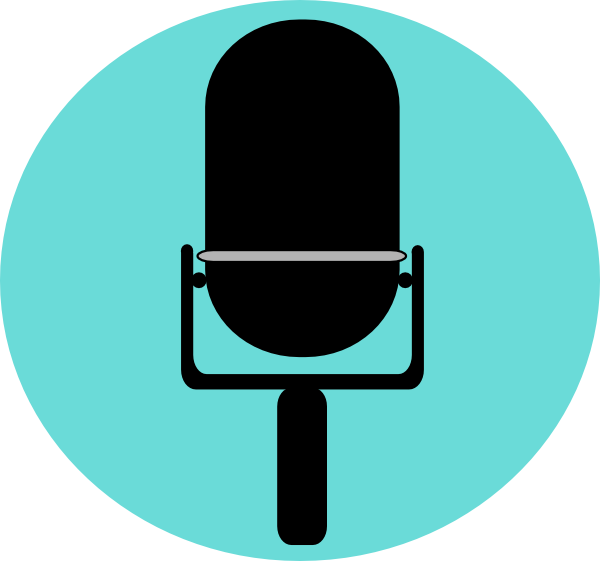 Microphone Clipart Blue Microphone - Clip Art - Png Download (600x561), Png Download