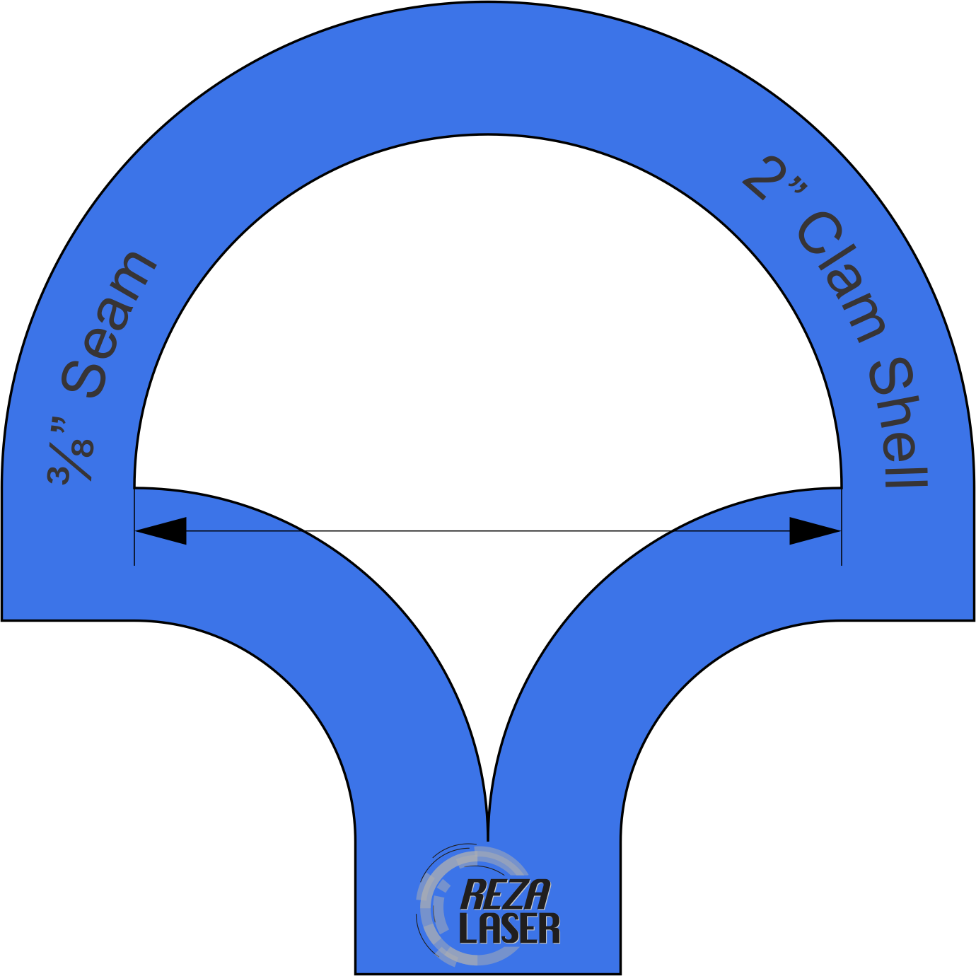 Clam Shell - Inch Clipart (1380x1380), Png Download