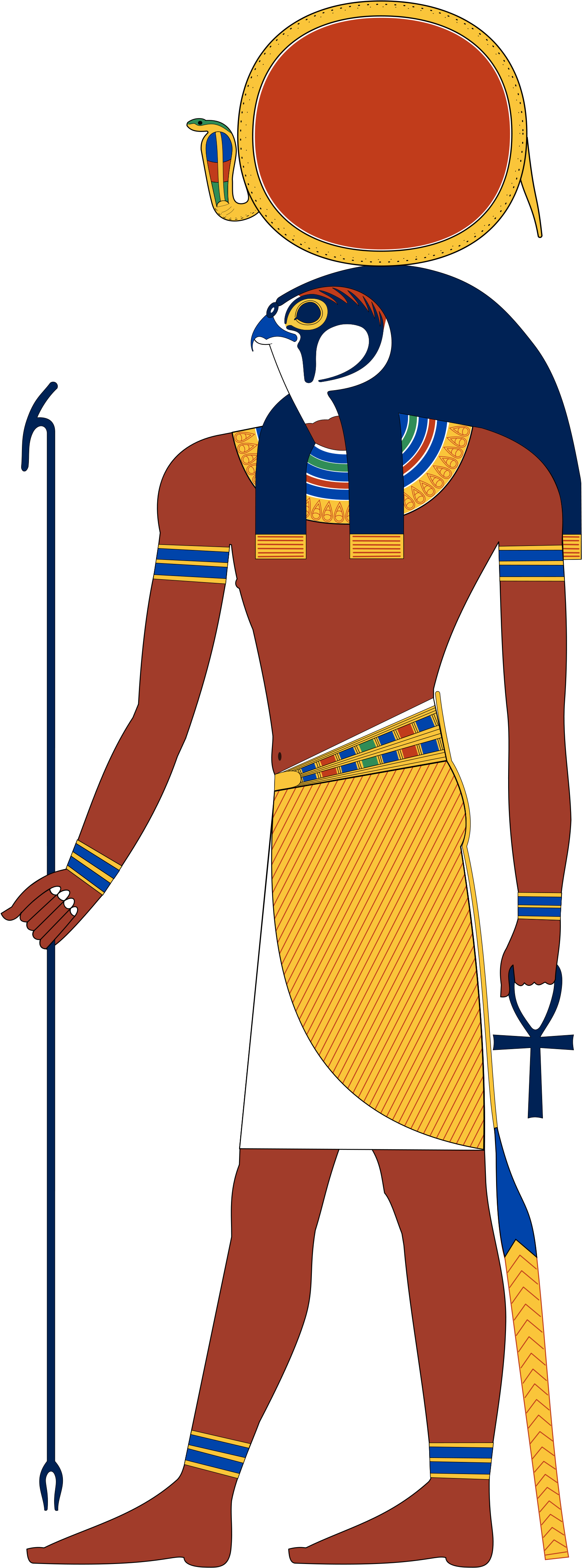 Free Cartoon Test Tubes, Download Free Clip Art, Free - Ra Egyptian God - Png Download (2000x4389), Png Download
