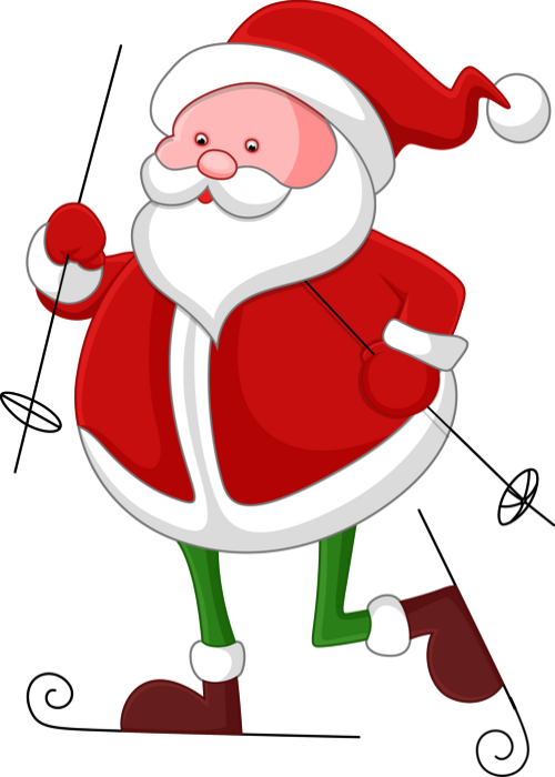 Père Noël Png, Tube - Cuerpo De Santa Claus Clipart (500x700), Png Download