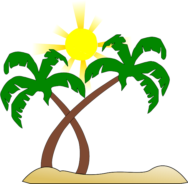 Transparent Background Beach Clipart - Png Download (594x597), Png Download