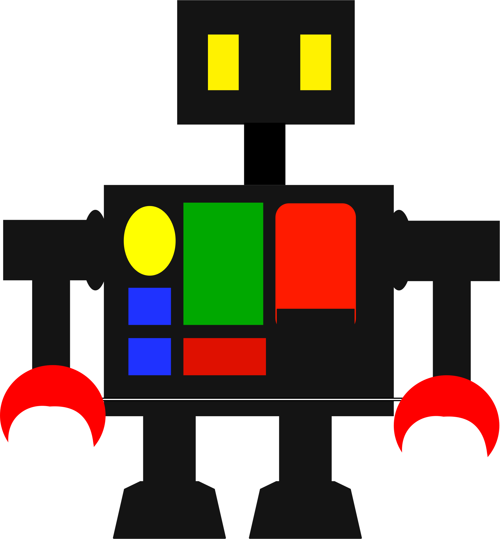 Robot Clipart (1724x1857), Png Download