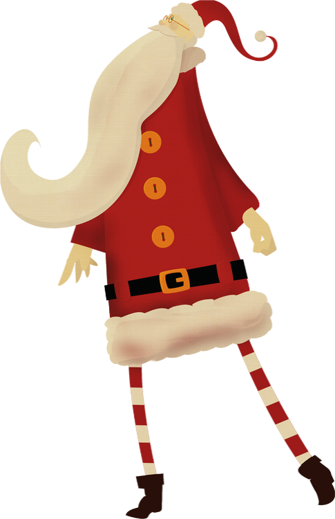 Père Noël Png, Tube - Santa Claus Clipart (485x750), Png Download