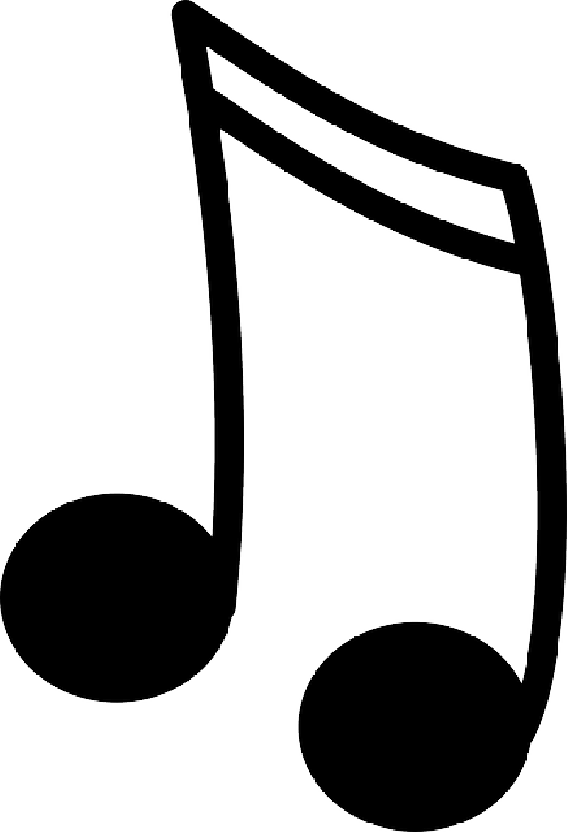 15 Black Music Note Icon Image - Note Clipart - Png Download (800x1174), Png Download