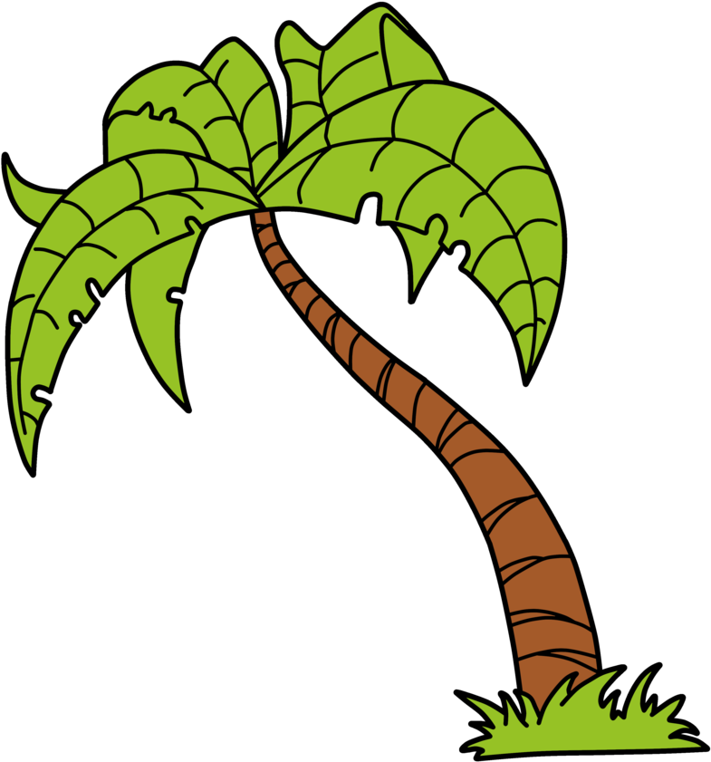 Palm Leaf Vector Png - Imagens De Coqueiro Desenho Clipart (885x902), Png Download