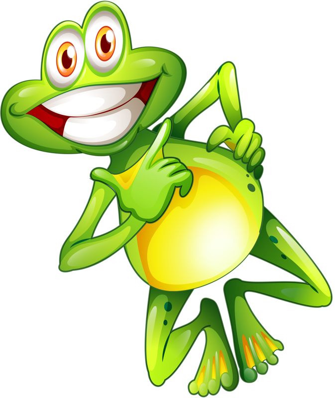 Scrapbook - Three Frog Cartoon Clipart (675x800), Png Download