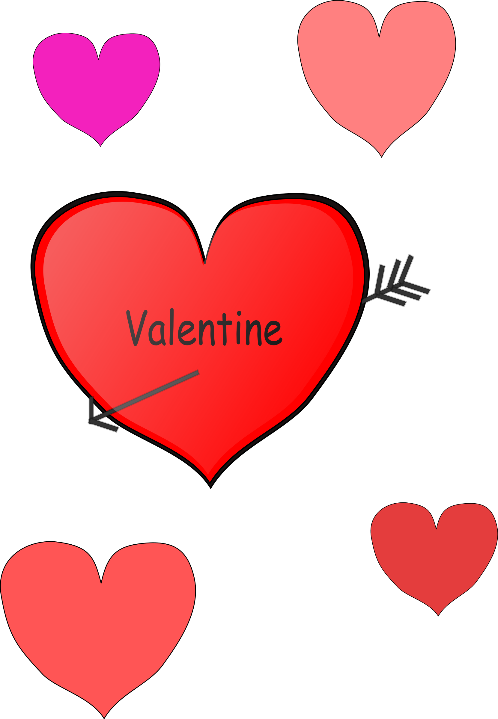 Valentine Clip Art Free - Png Download (553x800), Png Download