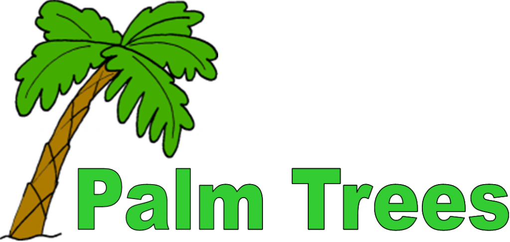 Palm Tree Logos - Palm Tree Clip Art - Png Download (1024x485), Png Download