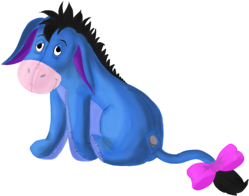 Eeyore Just Cause By Shaina773 - Winnie-the-pooh Clipart (900x718), Png Download