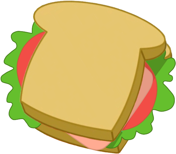 Cartoon Sandwich Png Clipart (593x530), Png Download