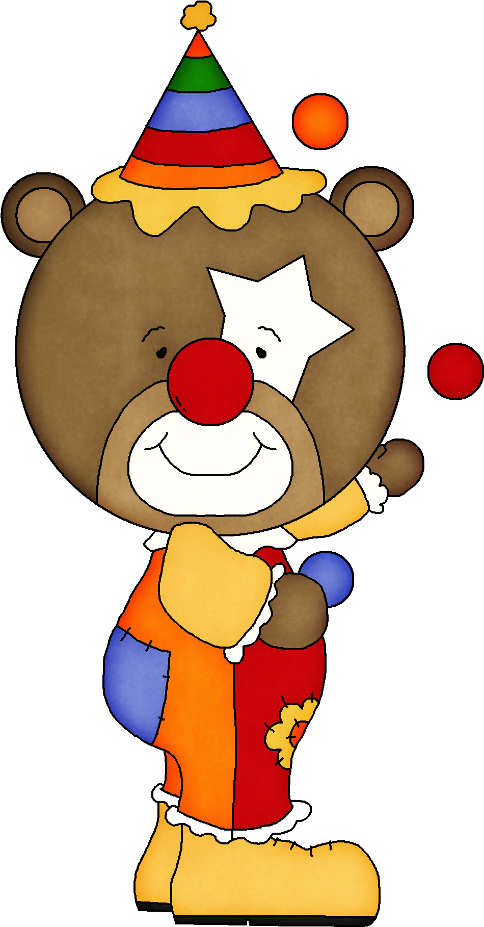 Clown Clipart (1000x1900), Png Download
