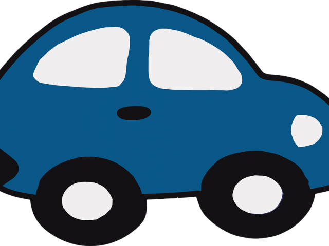 Blue Car Clipart Color Blue - Oyuncak Araba Çizim - Png Download (640x480), Png Download