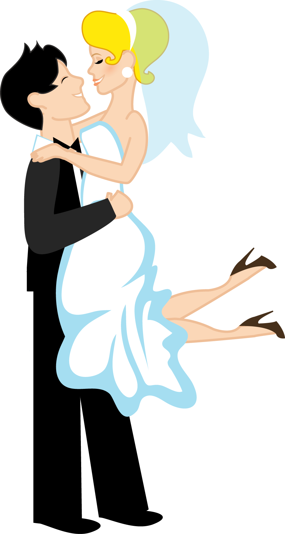 Casal - Wedding Clipart (980x1836), Png Download