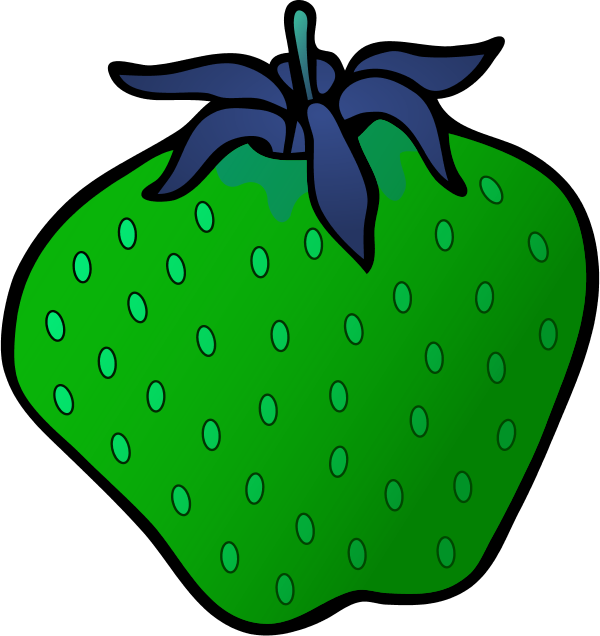 Strawberry Clipart Strawberryclipart Fruit Clip Art - Cartoon Strawberry - Png Download (600x636), Png Download