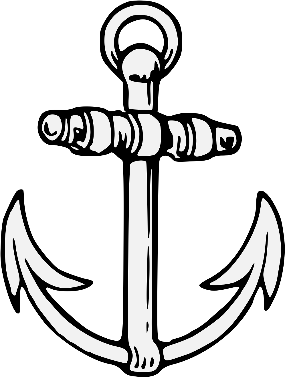 Graphic Free Stock Heraldic Art - Holmes Stamp & Sign Address Stamp Ship Anchor Custom Clipart (1033x1349), Png Download