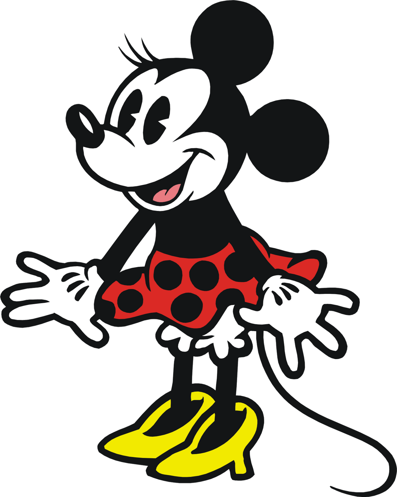 Passatempo Da Ana - Minnie Mouse Cartoon Clipart (1279x1600), Png Download