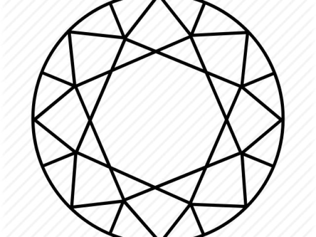 Drawn Diamonds Circle Simple Geometric Diamond Drawing Clipart Full Size Clipart 206693 Pinclipart