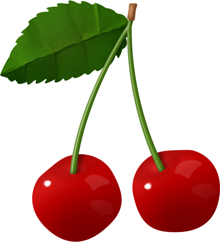 Cherries * Fruit Clipart, Food Clipart, Fruit And Veg, - Fruit Clip Art Cherry - Png Download (726x800), Png Download