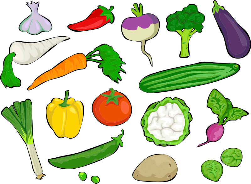 Boar Clipart Free For Download - Vegetables Clipart - Png Download (800x588), Png Download