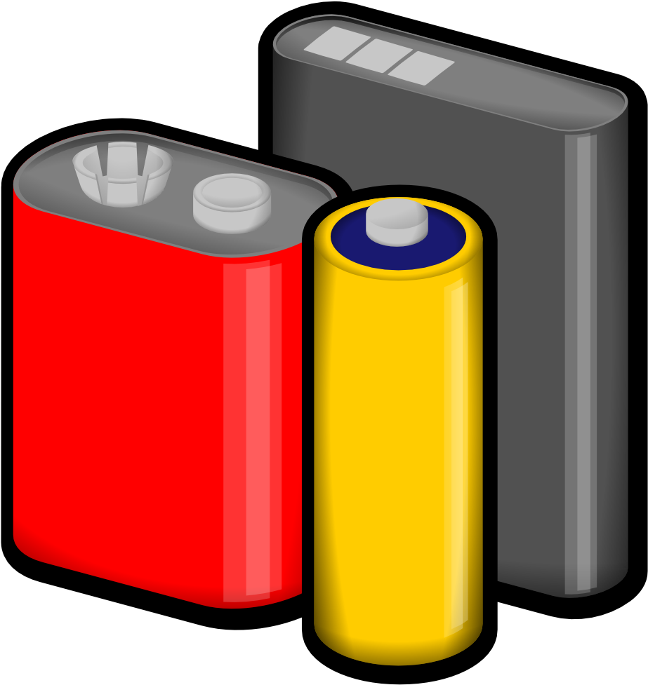 Battery Cliparts - Batteries Clipart Png Transparent Png (564x597), Png Download