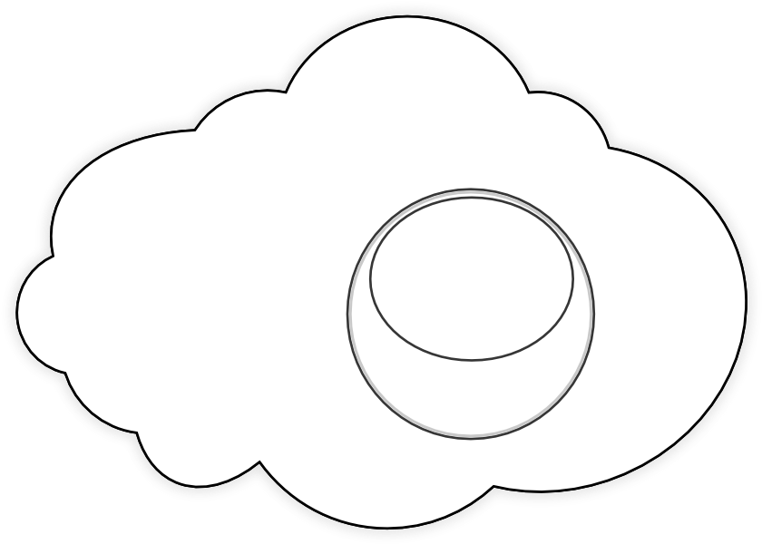 Food Fried Egg Black White Line Art Scalable Vector - Chișinău Clipart (999x706), Png Download