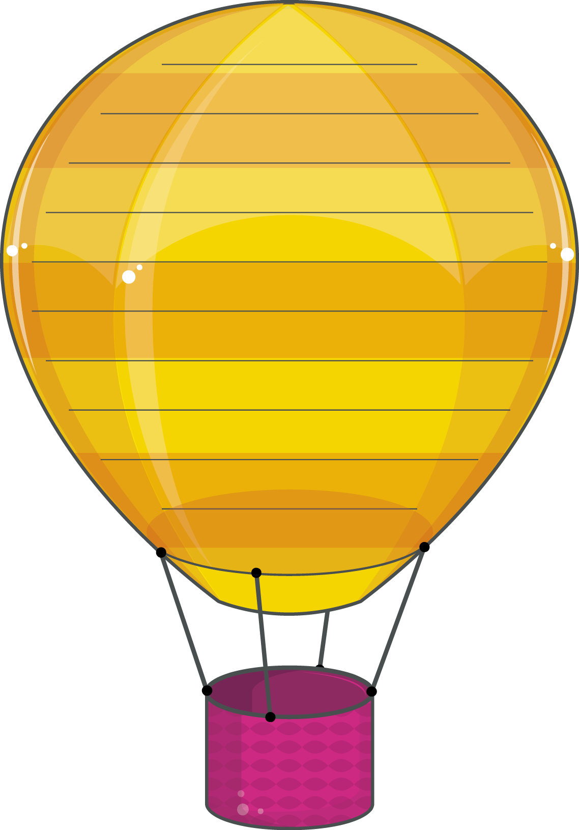 Download The Image Download The Entire Set - Hot Air Balloon Clipart (1138x1631), Png Download