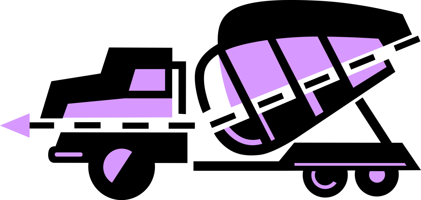 Construction Concrete Mixer Image - Industry Clipart (1473x700), Png Download