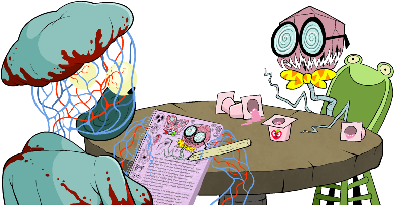 Everything From His Furniture - Awful Hospital Phage Clipart (800x424), Png Download