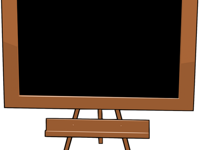 Education Clipart Board - Blackboard Easel Clipart - Png Download (640x480), Png Download