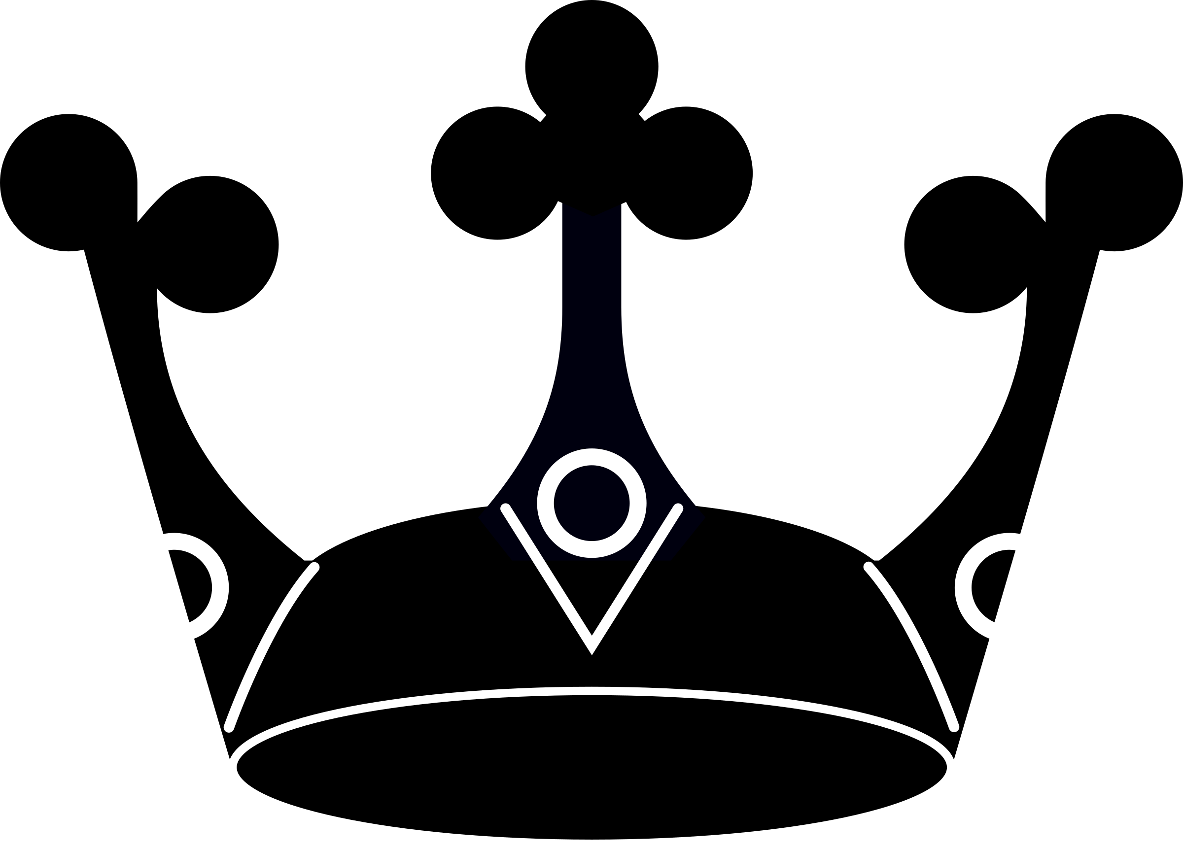 Picture - King Crown Silhouette Transparent Clipart (1100x789), Png Download