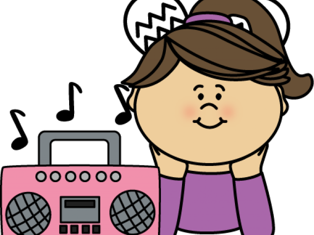 Listening To Music Clipart - Boom Box Clip Art - Png Download (640x480), Png Download