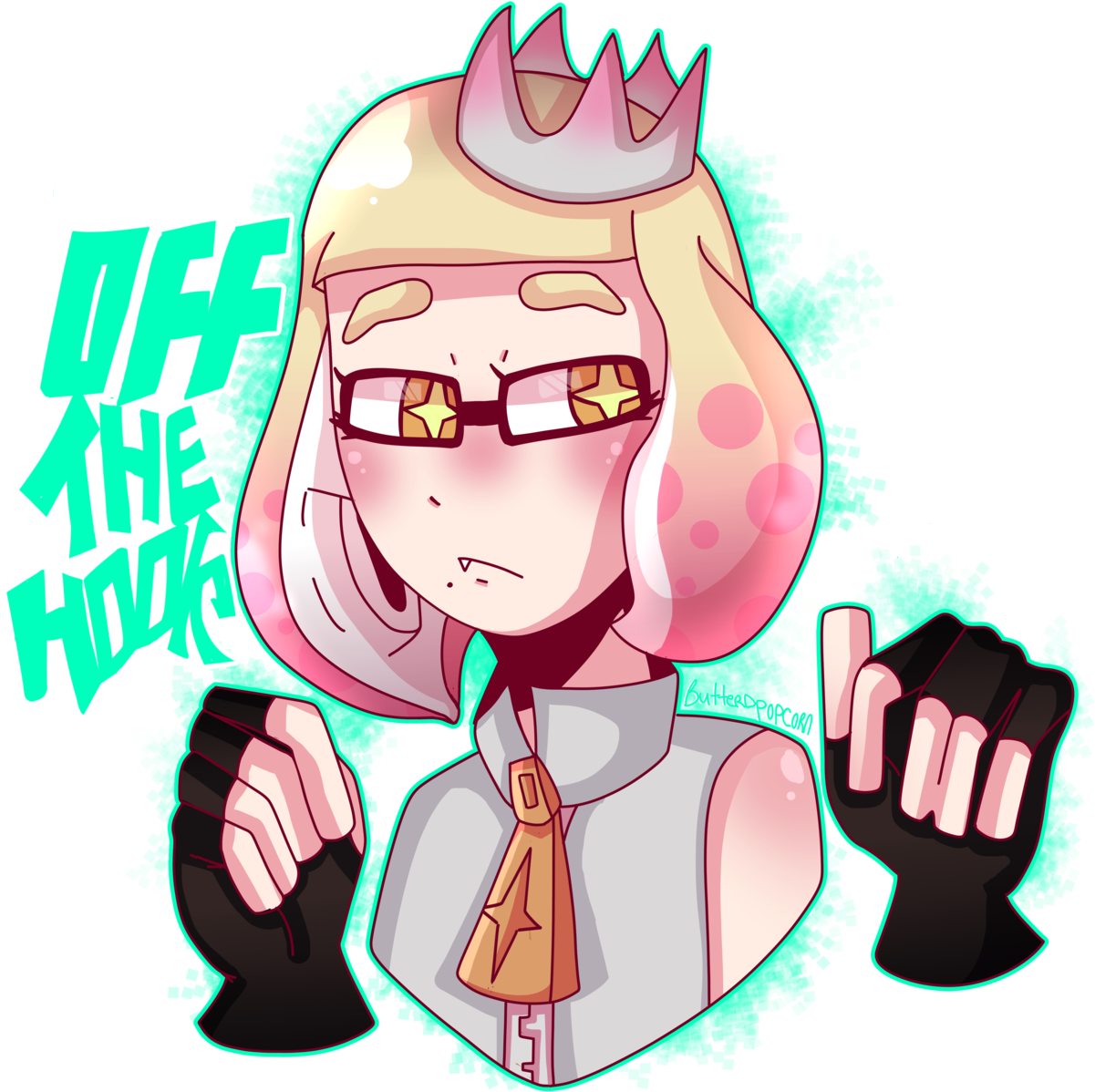 “~off The Hook ~ *please Do Not Trace,copy - Cartoon Clipart (1280x1214), Png Download