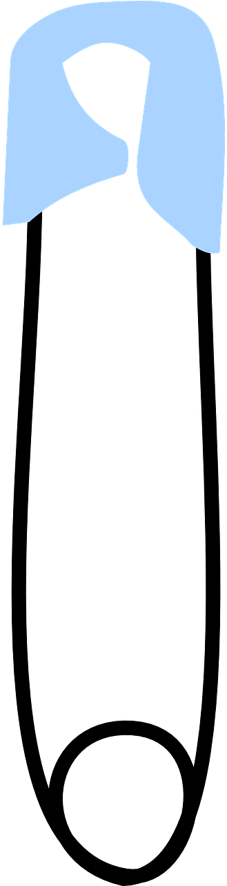 Pin Office Fixing Pin Safety Pin Png Image - Safety Pin Clipart (640x1280), Png Download