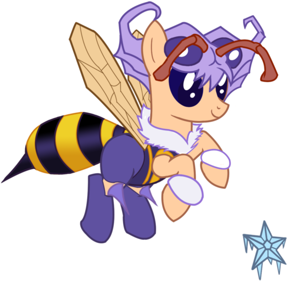 Darkstalkers, Ponified, Q-bee, Queen Bee, Safe - Beepony Clipart (600x600), Png Download