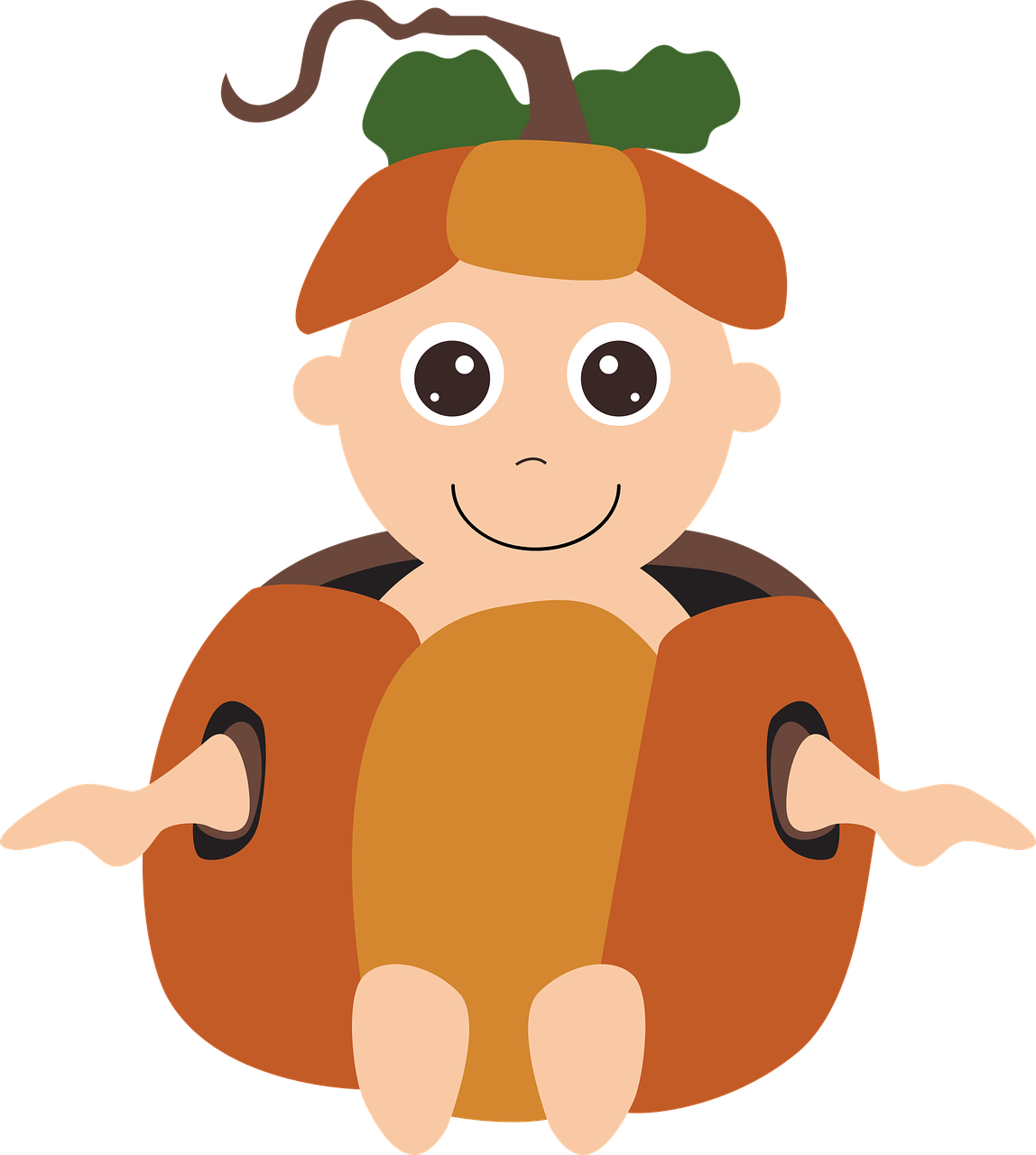 Halloween Costume Pumpkin Baby Costume - Pumpkin Baby Clip Art - Png Download (1148x1280), Png Download