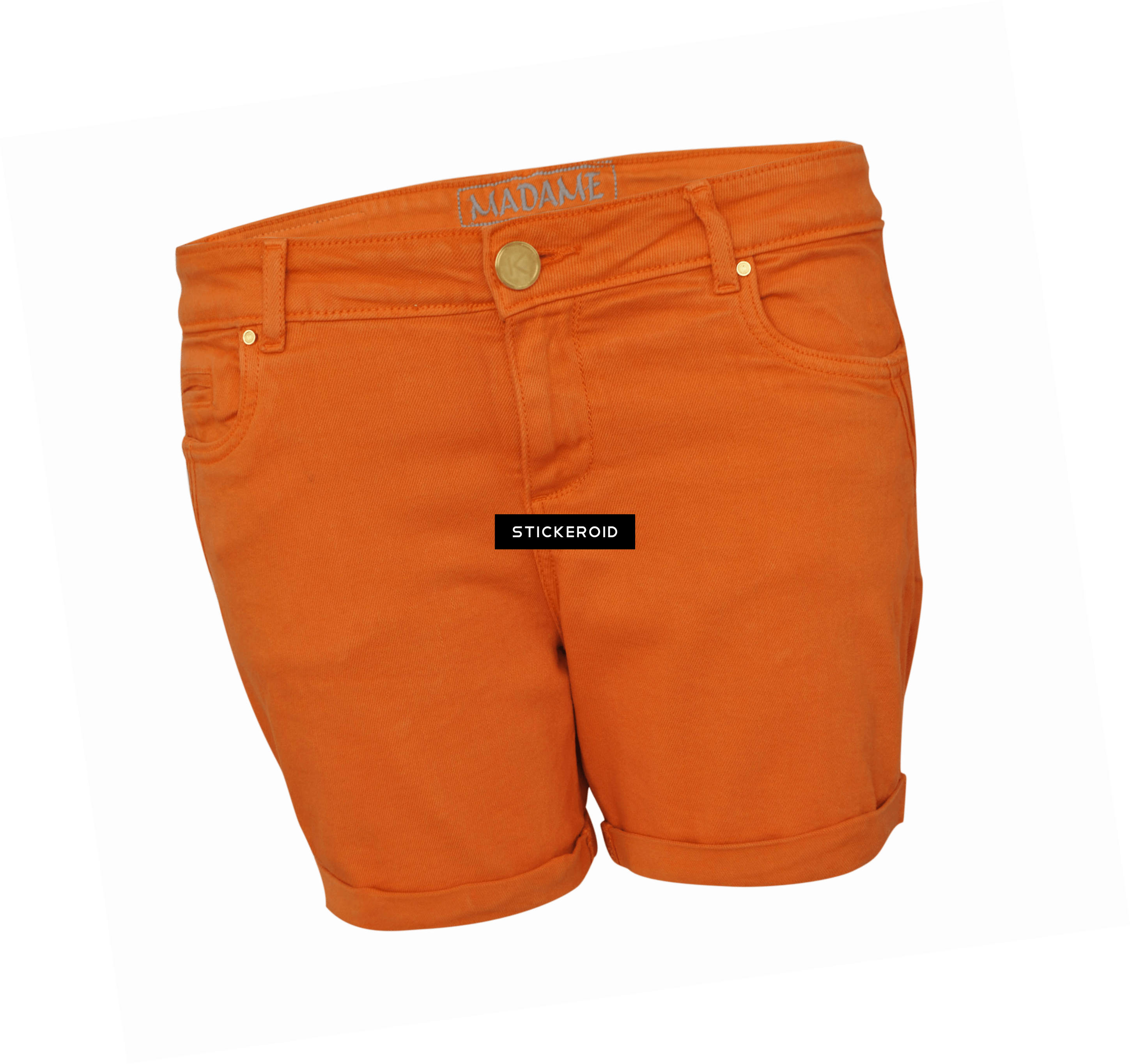Short Pant Orange - Pocket Clipart (2898x2729), Png Download