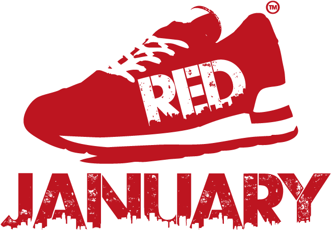 January Images Support Mental Health Through Exercise - Red January Clipart (736x500), Png Download
