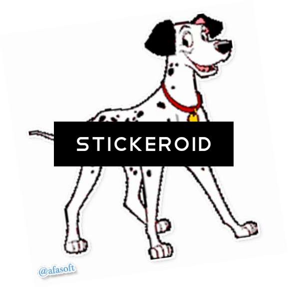 Стикер Далматинцы - Dalmatian Clipart (577x578), Png Download