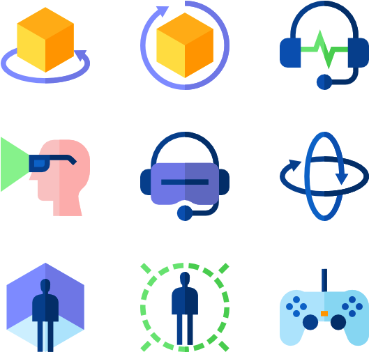 Virtual Reality - Rotation Icon Clipart (600x564), Png Download