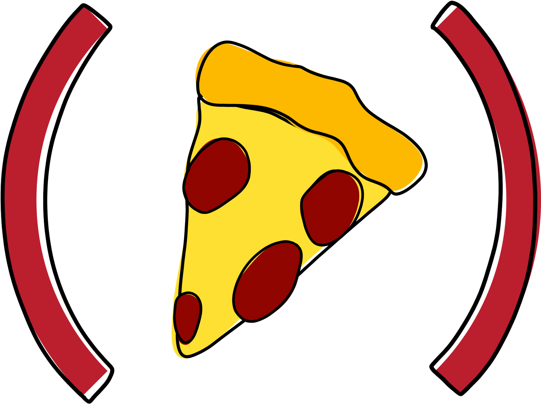 Pizza Slice Sticker By Clipart (2048x2048), Png Download