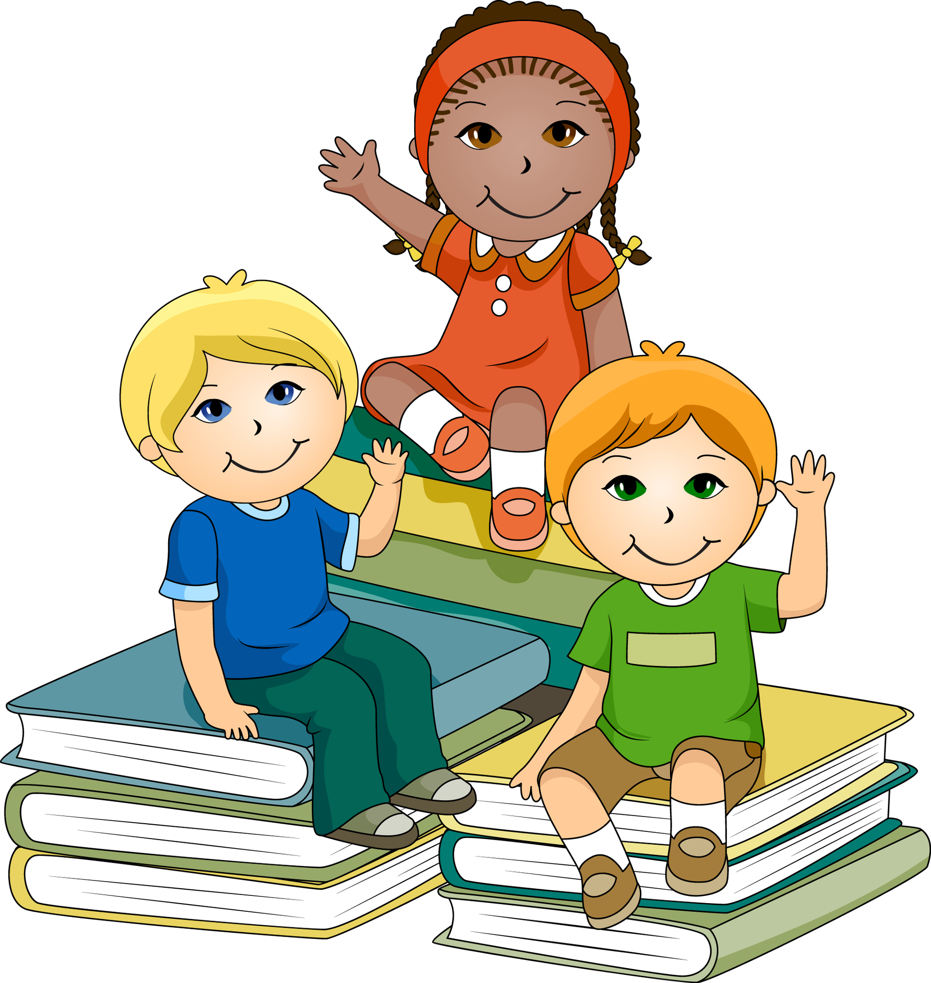 Free Library Lovely Of Children Together Letters Format Clipart (1514x1600), Png Download
