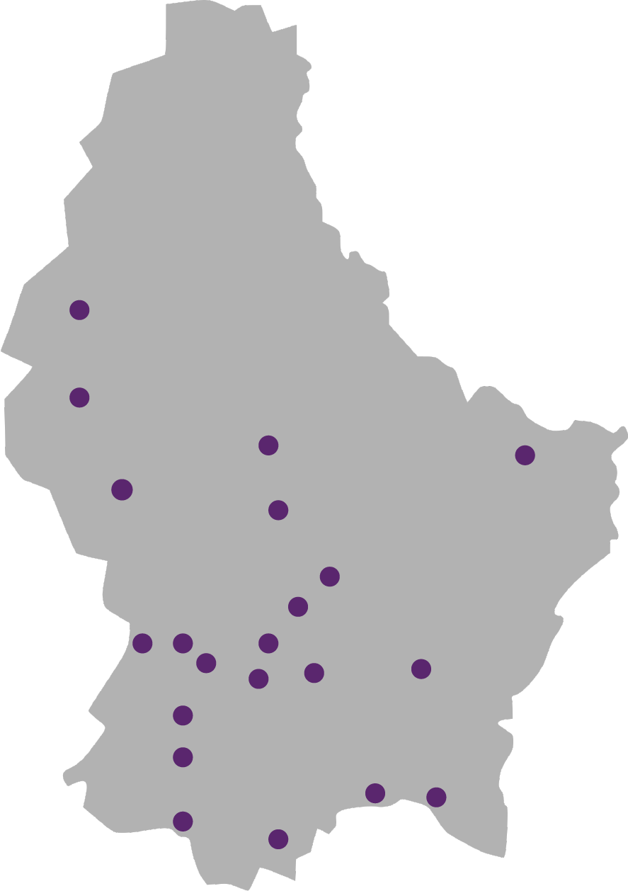 Des Groupes Partout Au Luxembourg - Luxemburg Districte Clipart (887x1258), Png Download