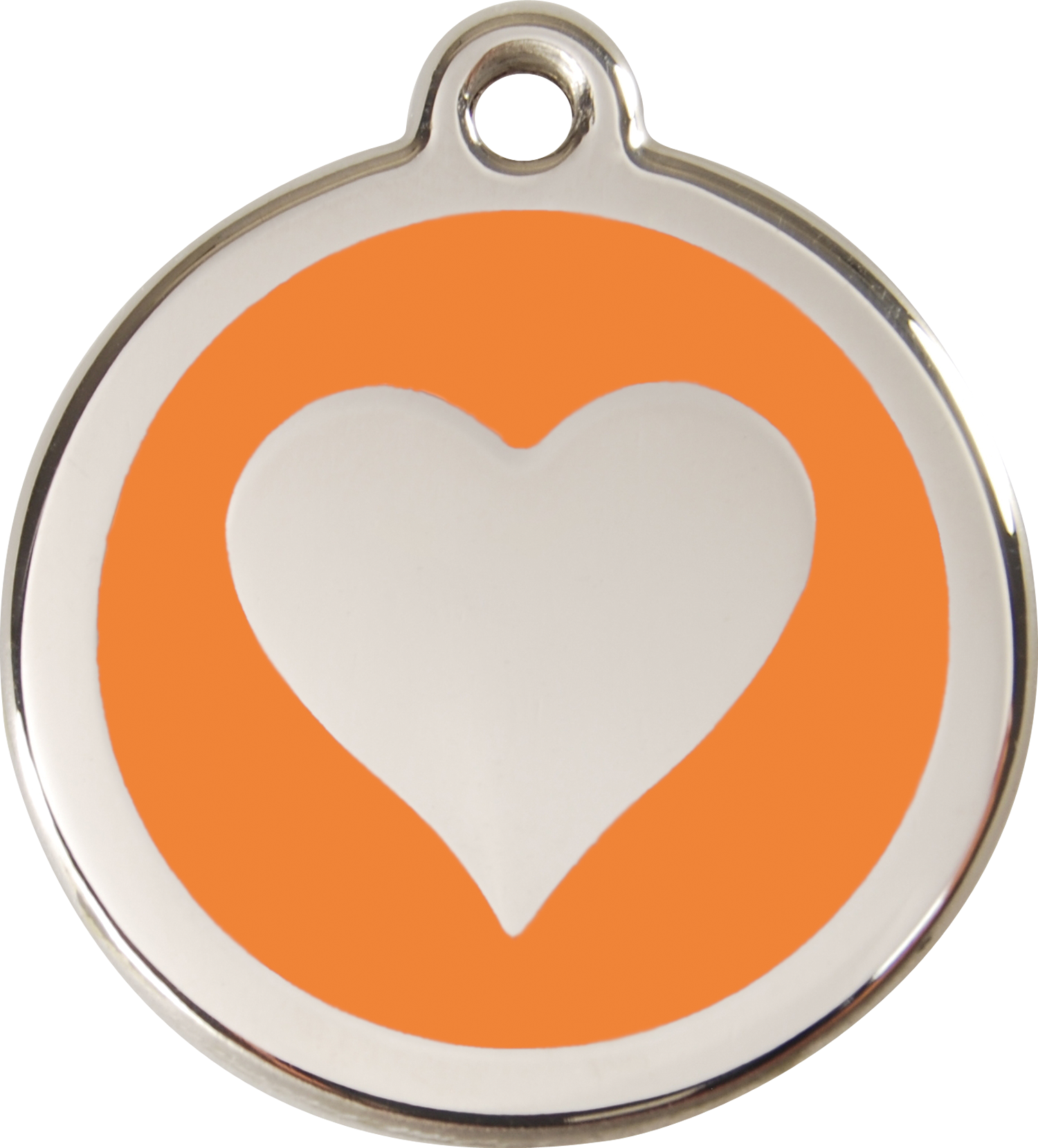 1htom, 9330725028197, Image - Red Dingo Cat Id Tag Stainless Steel Clipart (1500x1658), Png Download