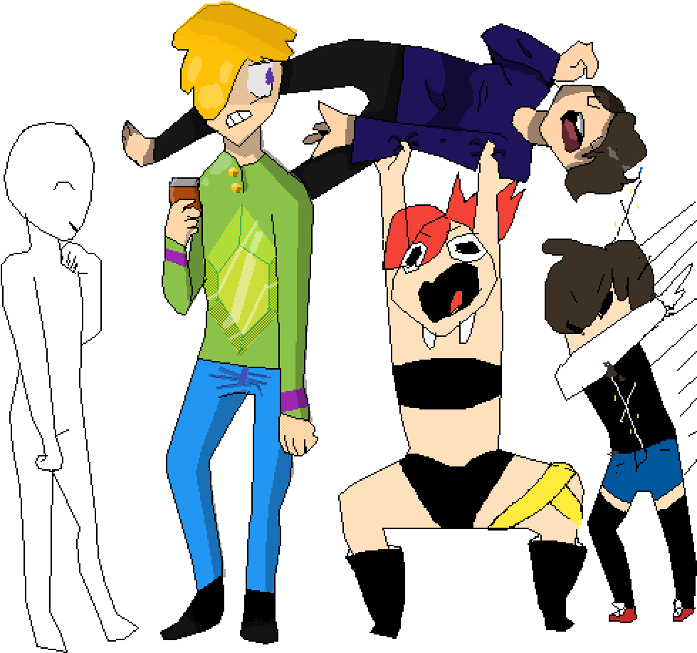 Pixilart I Quickly In - Coffee Clipart (1000x1000), Png Download