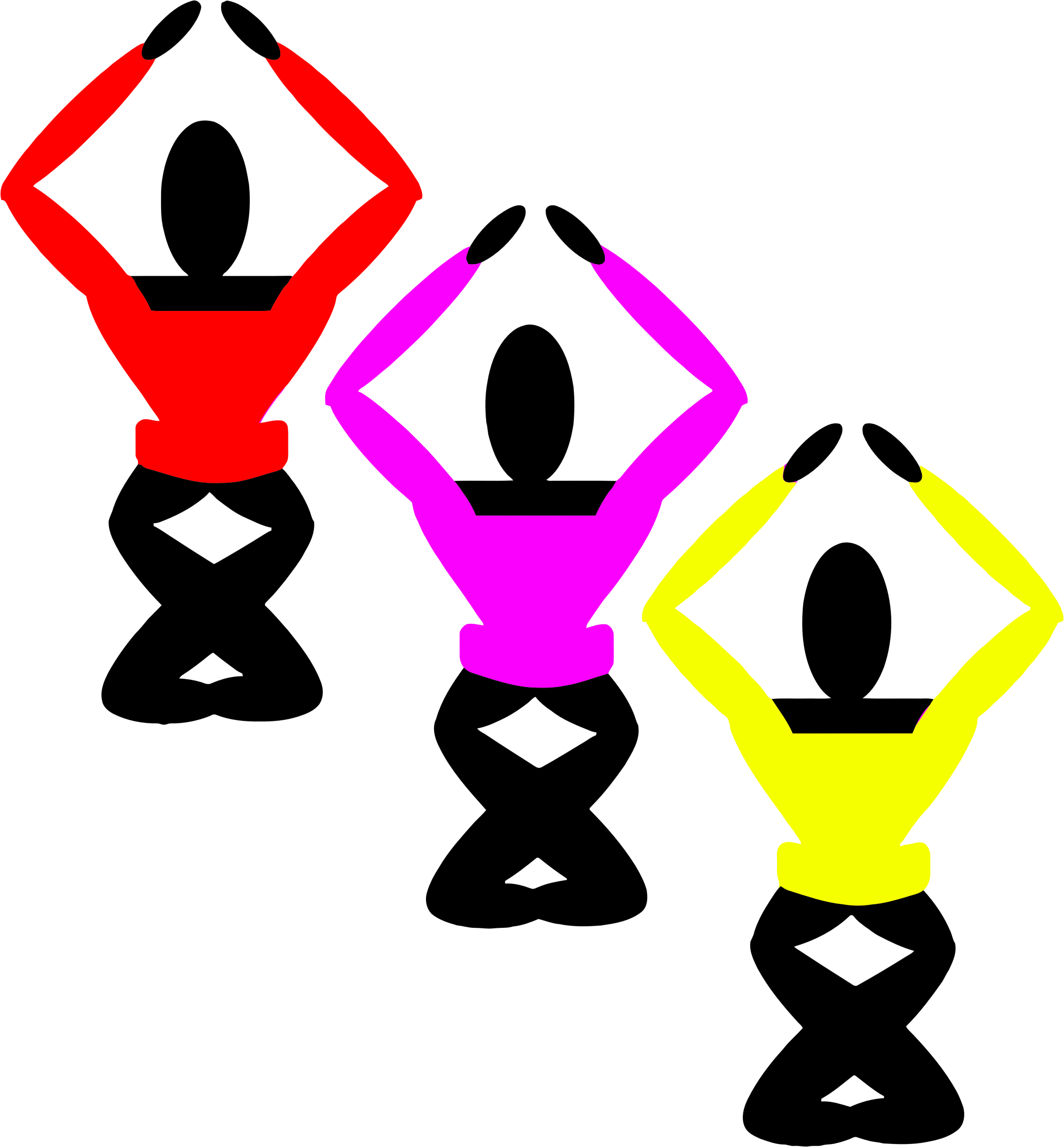 Big Image - Yoga Clipart (2088x2250), Png Download